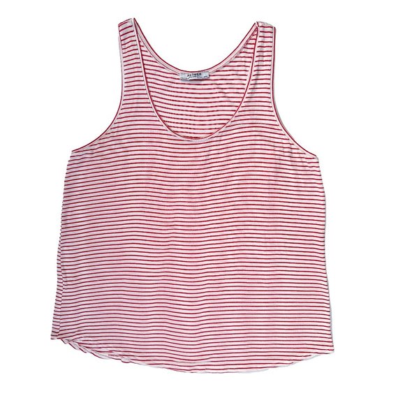Zara Red & White Striped Tank Top (Size Large) - Picture 1 of 3